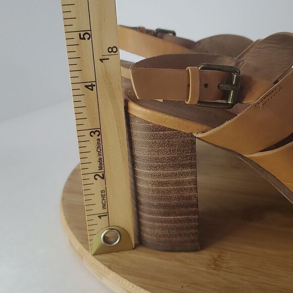 Madewell The Cindy Sandal Woven Leather Slingback Block Heel Sandals Size 7 - Picture 9 of 13